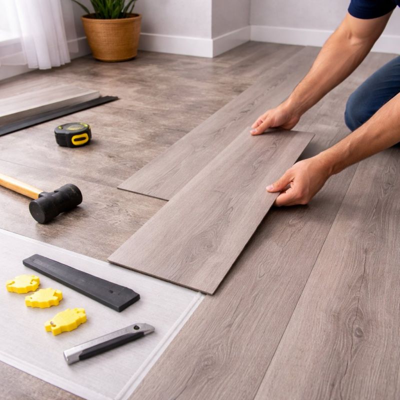 Luxury Vinyl Tile Installation in West Linn, OR