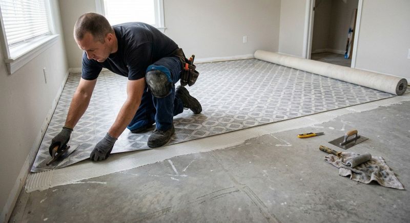 Sheet Linoleum Installation in Sandy, OR